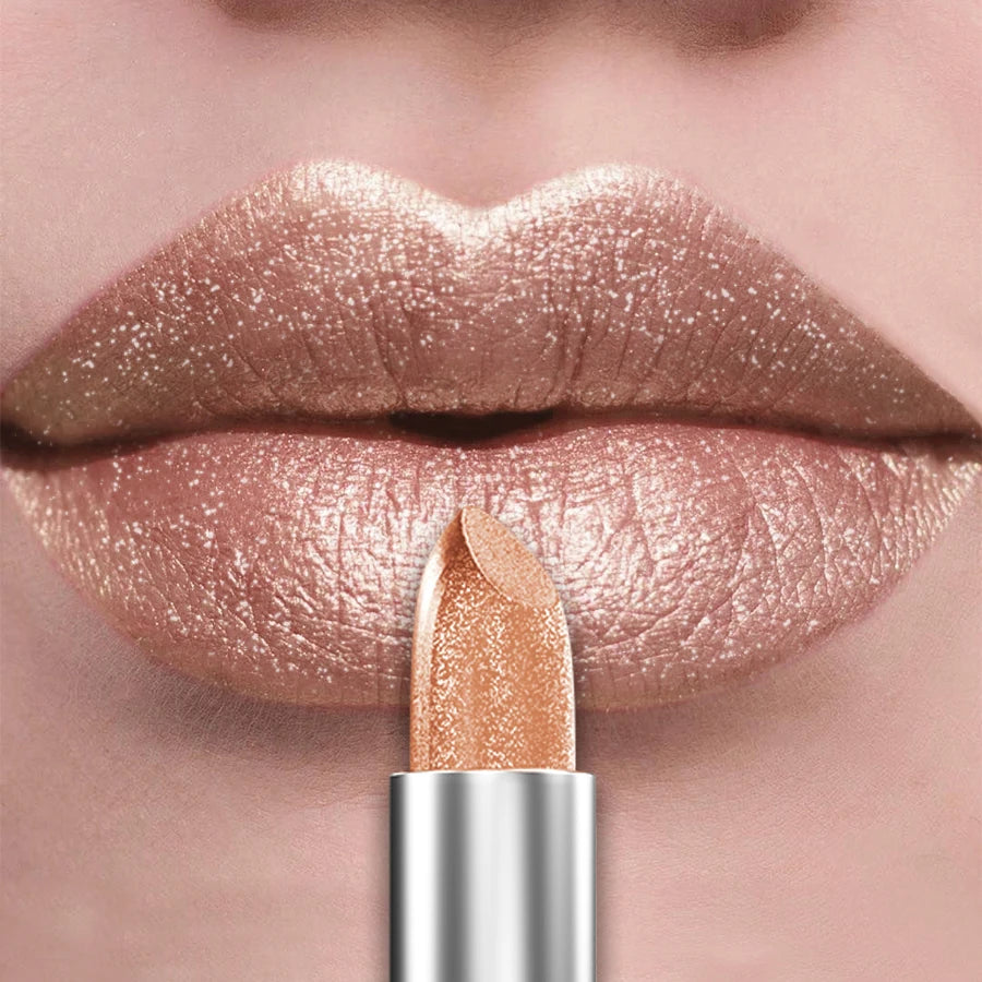 ✨ 21 Colors Metallic Glitter Lipstick – Bold, Shiny & Long-Lasting Matte Tint 🔷 طقم 21 لون من أحمر الشفاه اللامع المعدني – ألوان قوية بلمعة لؤلؤية تدوم طويلًا