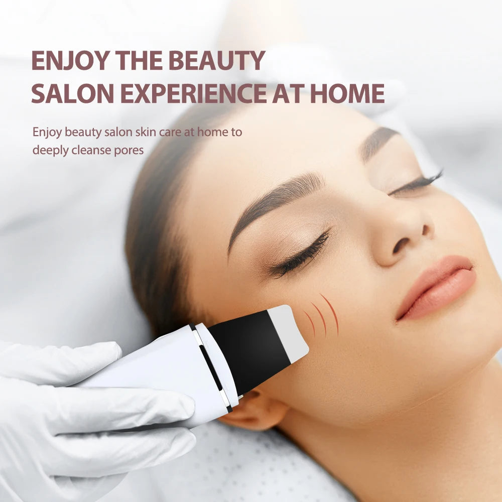 جهاز تنظيف البشرة بالموجات فوق الصوتية – 4 أوضاع لتنقية المسام | Ultrasonic Skin Scrubber – Deep Pore Cleaner (4 Modes)